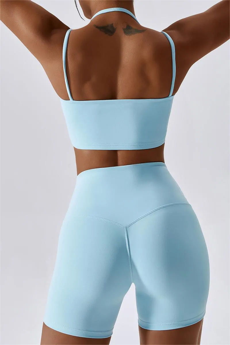 Multi-Straps Halter Sports Bra