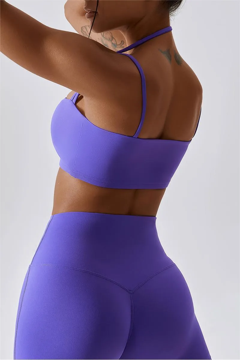 Multi-Straps Halter Sports Bra