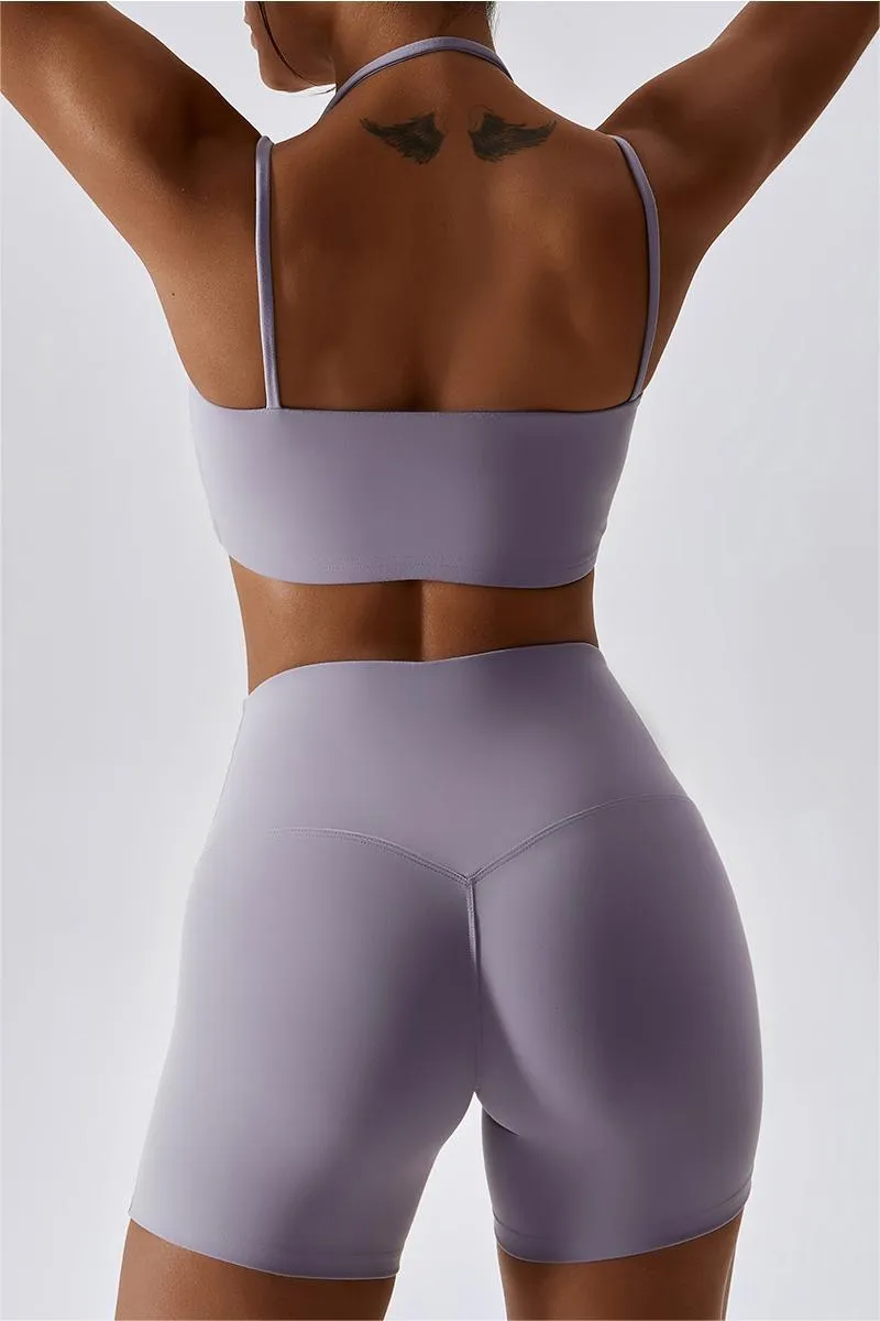 Multi-Straps Halter Sports Bra