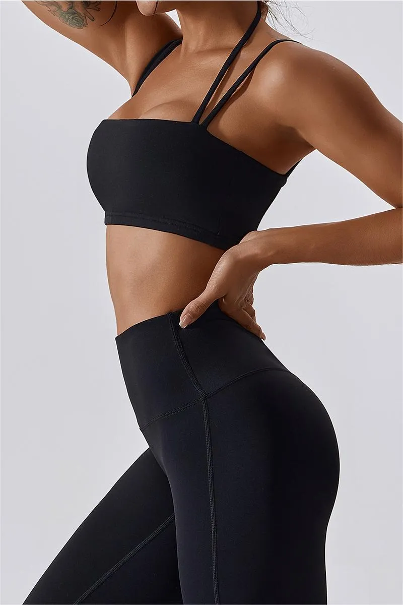 Multi-Straps Halter Sports Bra