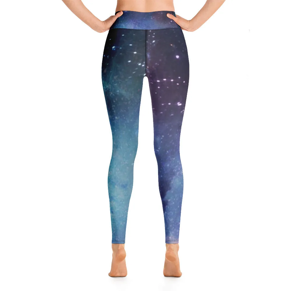Nebula Universal print high waist leggings with pocket lioness-love