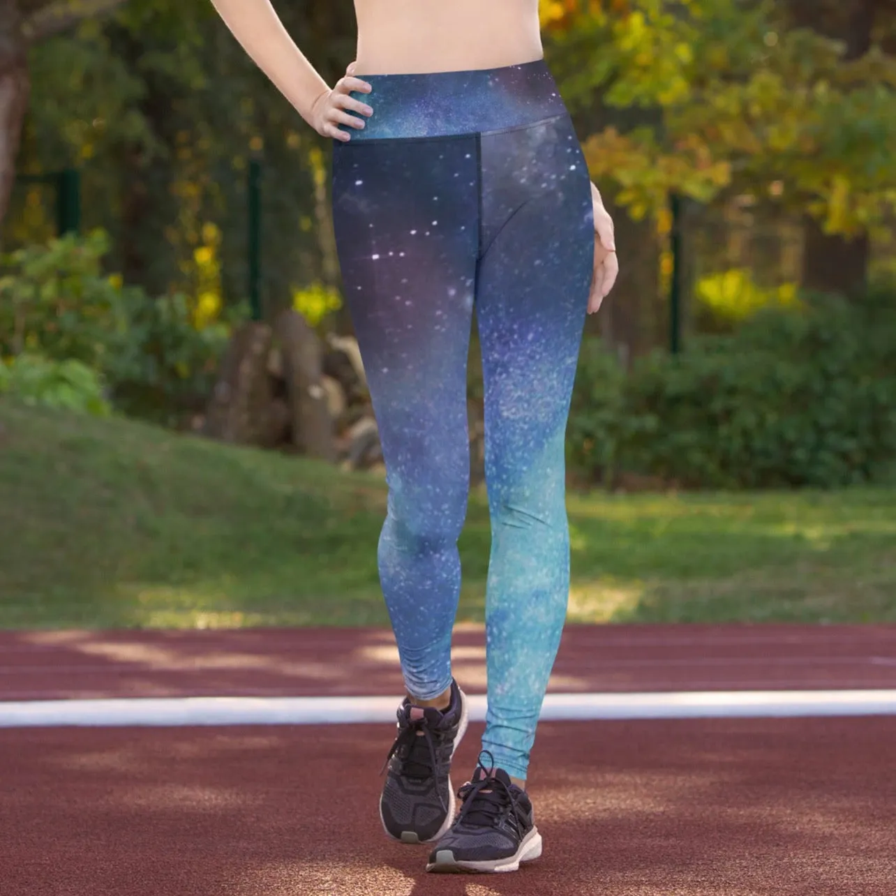 Nebula Universal print high waist leggings with pocket lioness-love