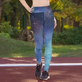 Nebula Universal print high waist leggings with pocket lioness-love
