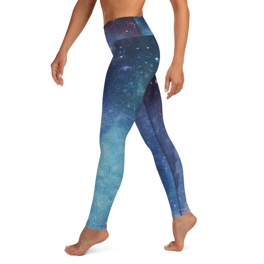 Nebula Universal print high waist leggings with pocket lioness-love