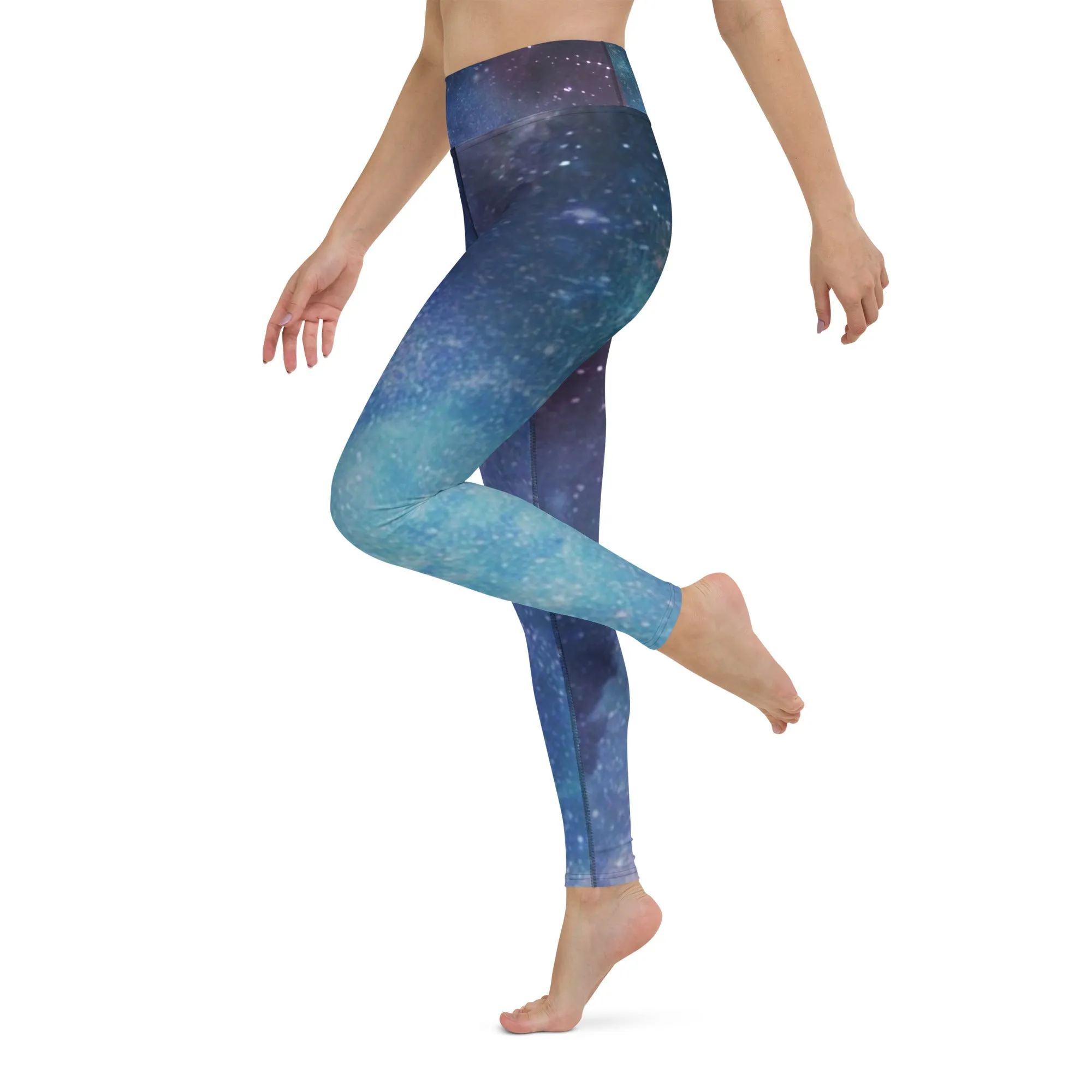 Nebula Universal print high waist leggings with pocket lioness-love
