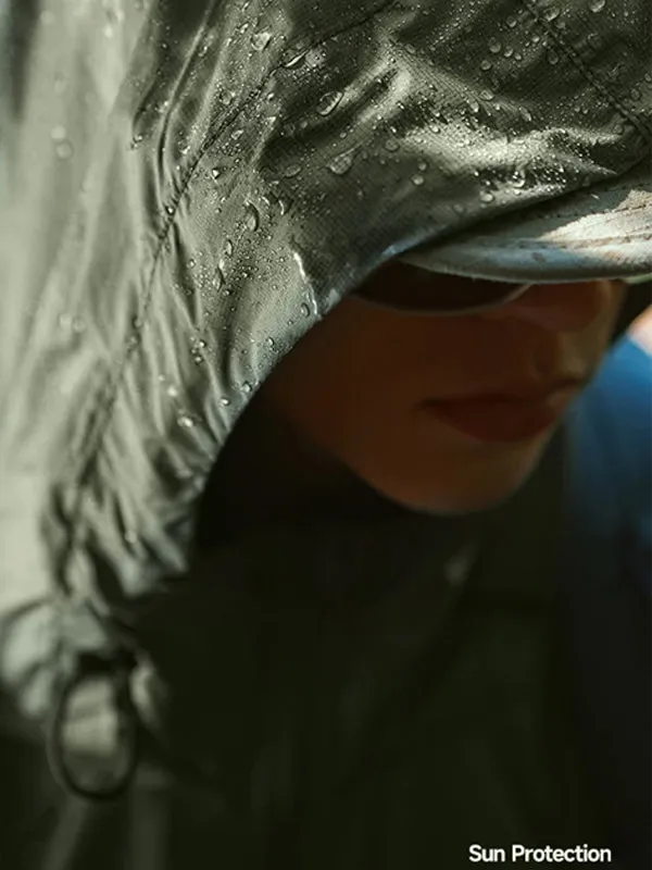 Packable Lightweight UV Protection Jacket in Cream Color