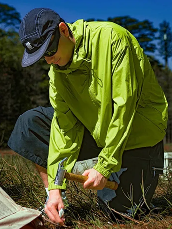 Packable Lightweight UV Protection Jacket in Green Color