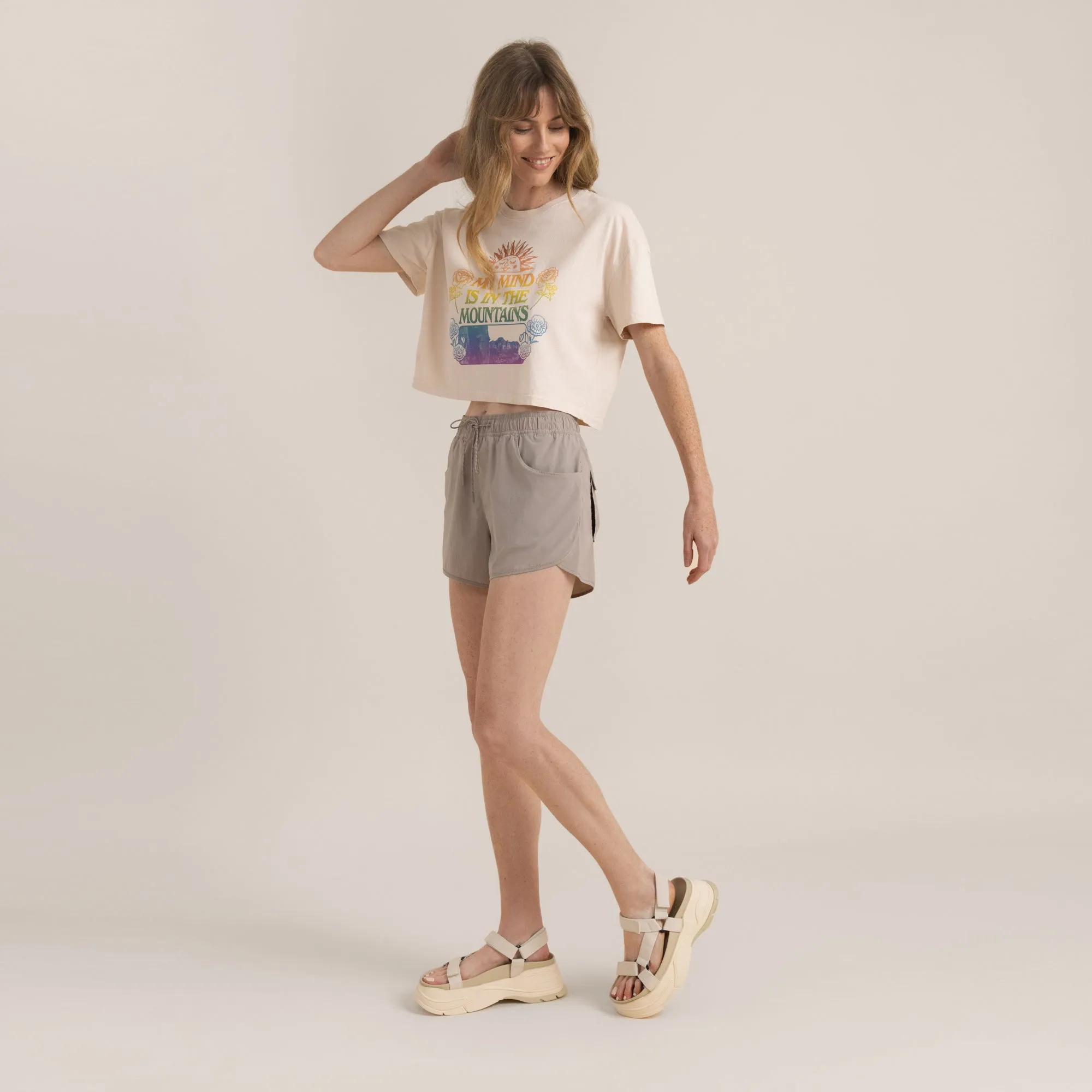Rapids Hybrid Shorts - Rock