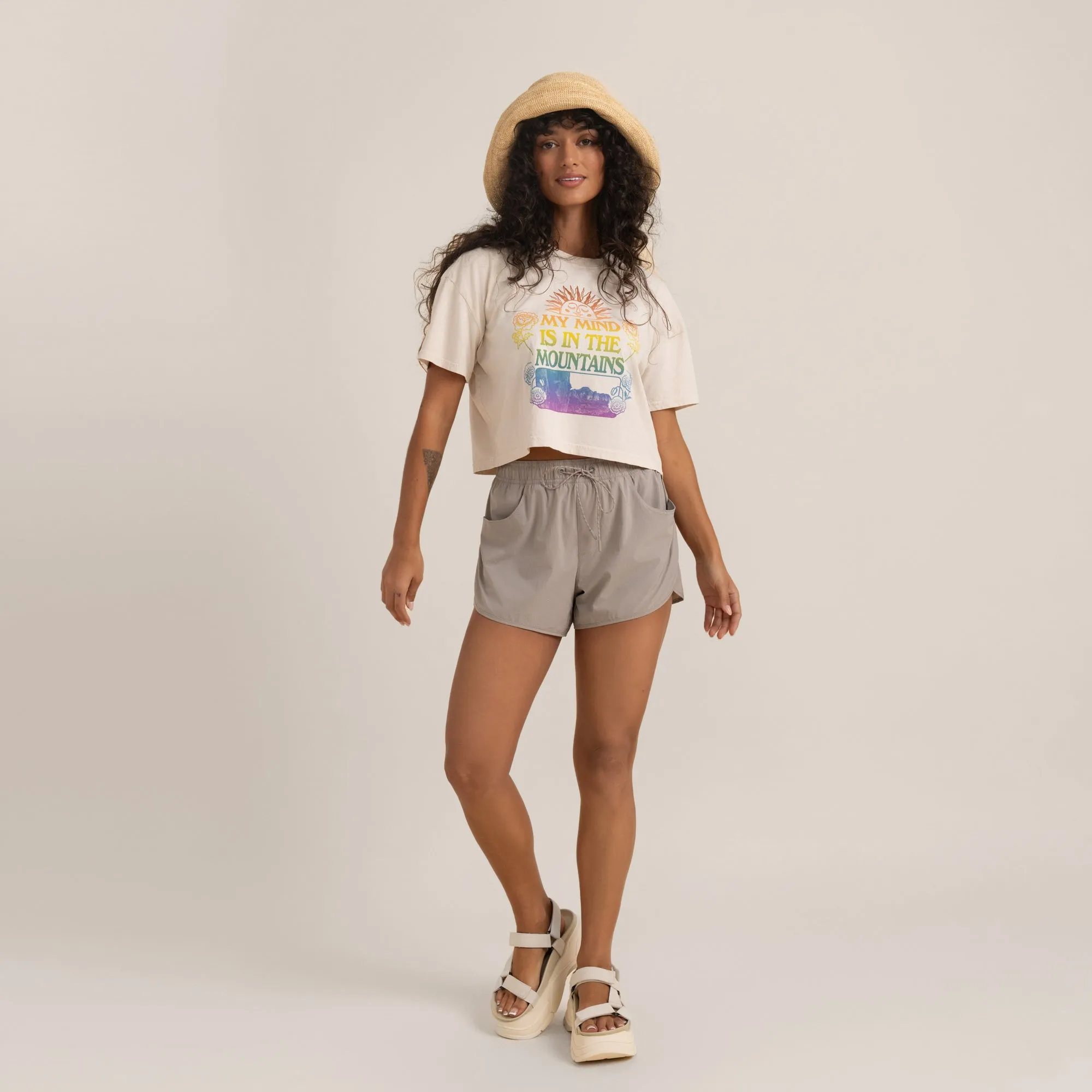 Rapids Hybrid Shorts - Rock