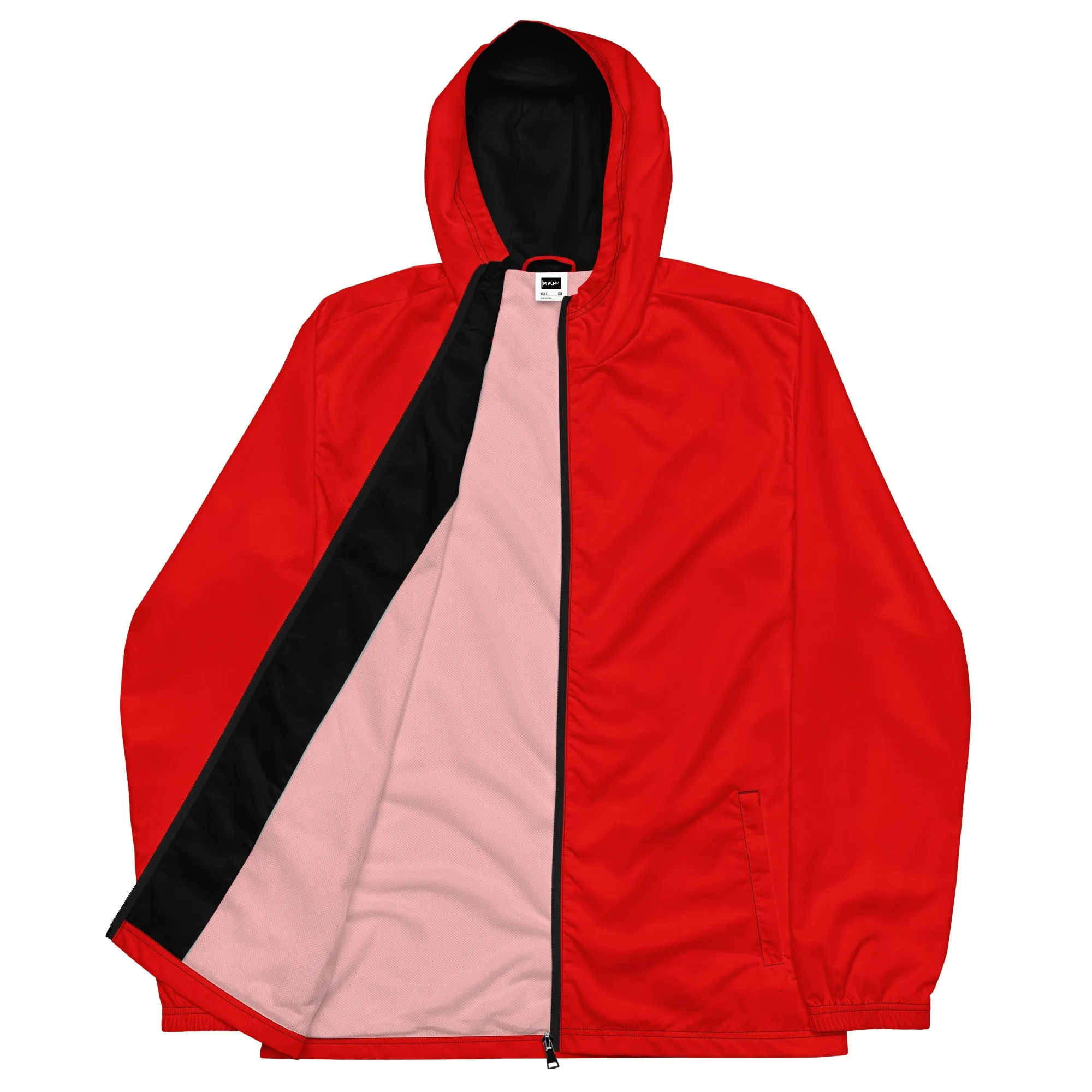Red Men’s windbreaker