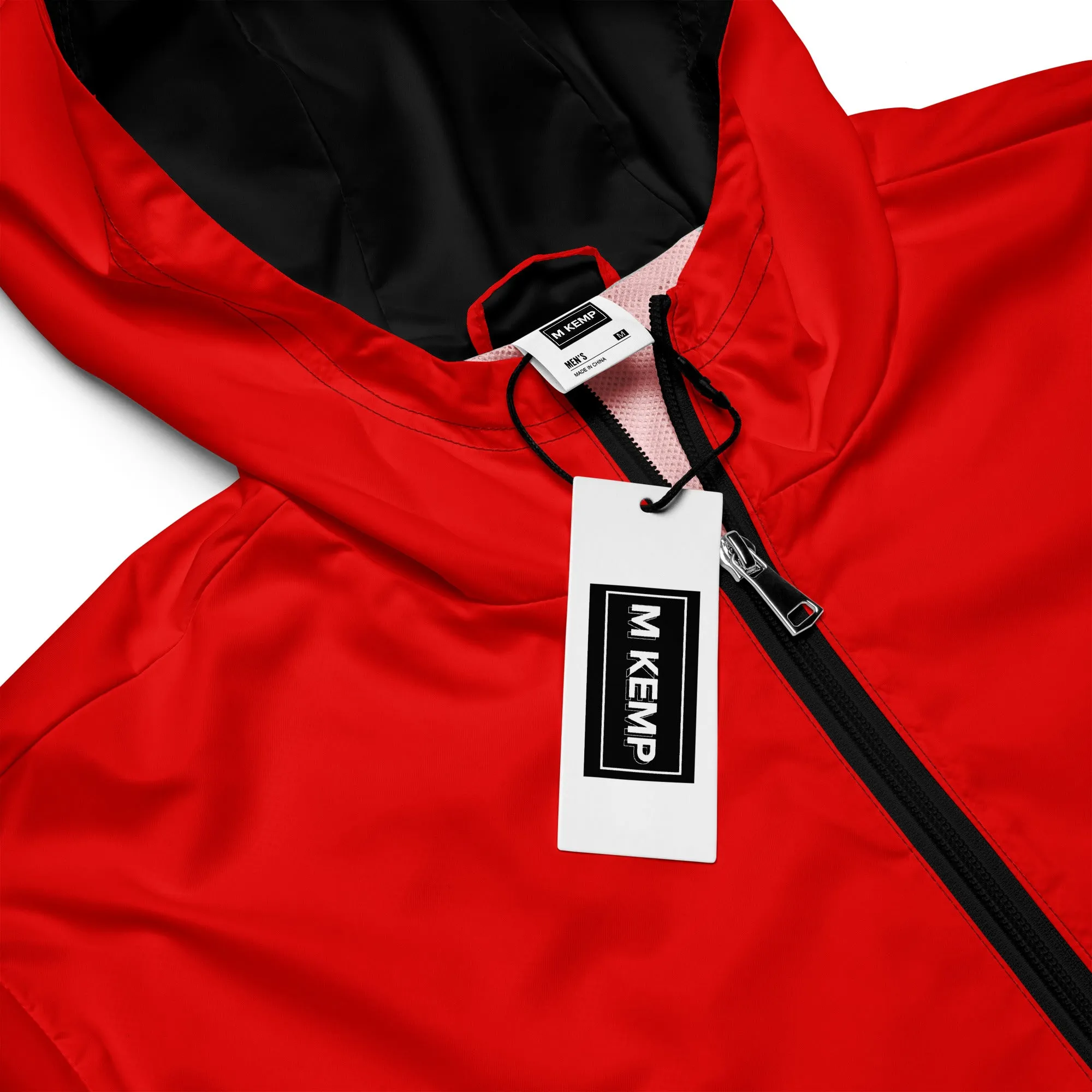 Red Men’s windbreaker