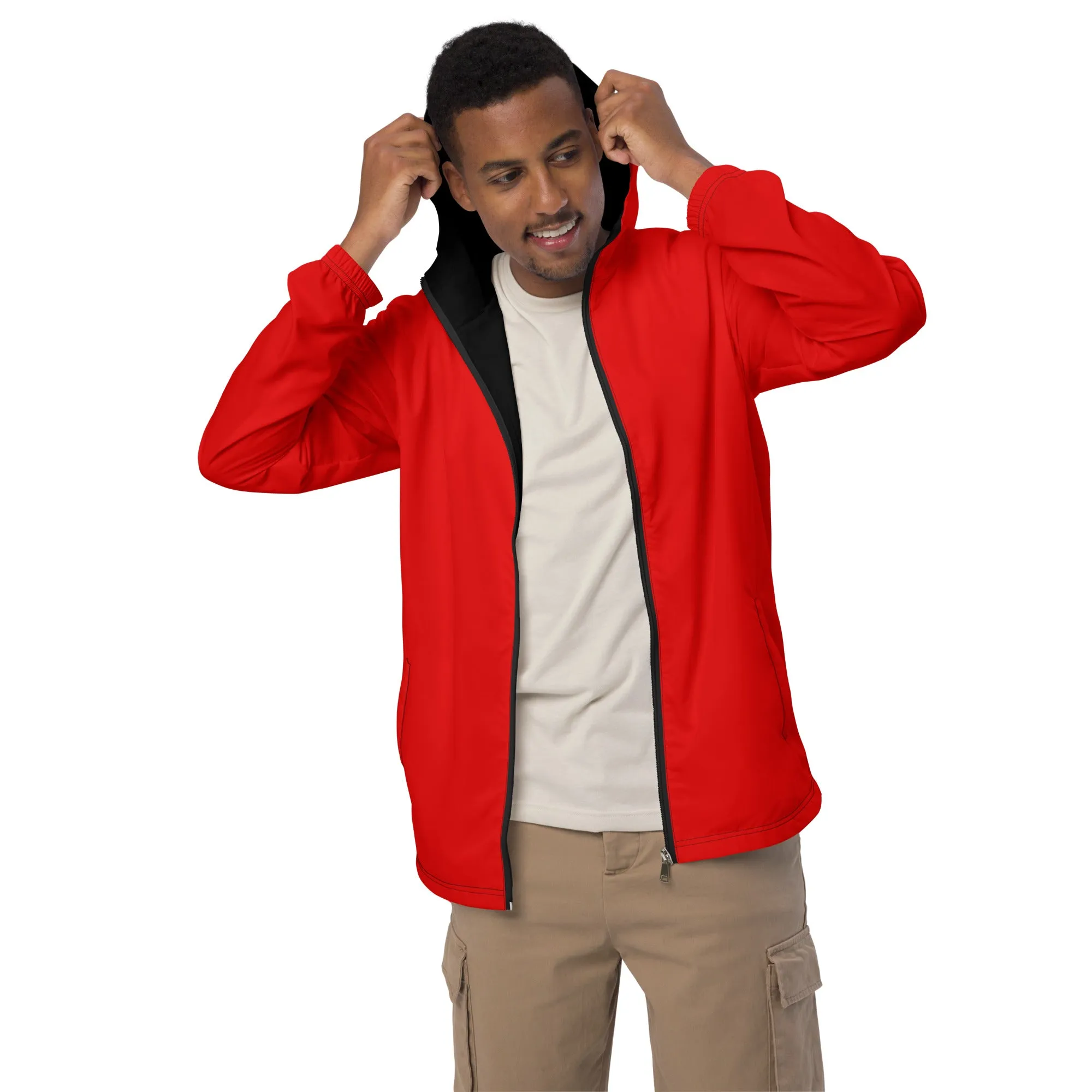 Red Men’s windbreaker