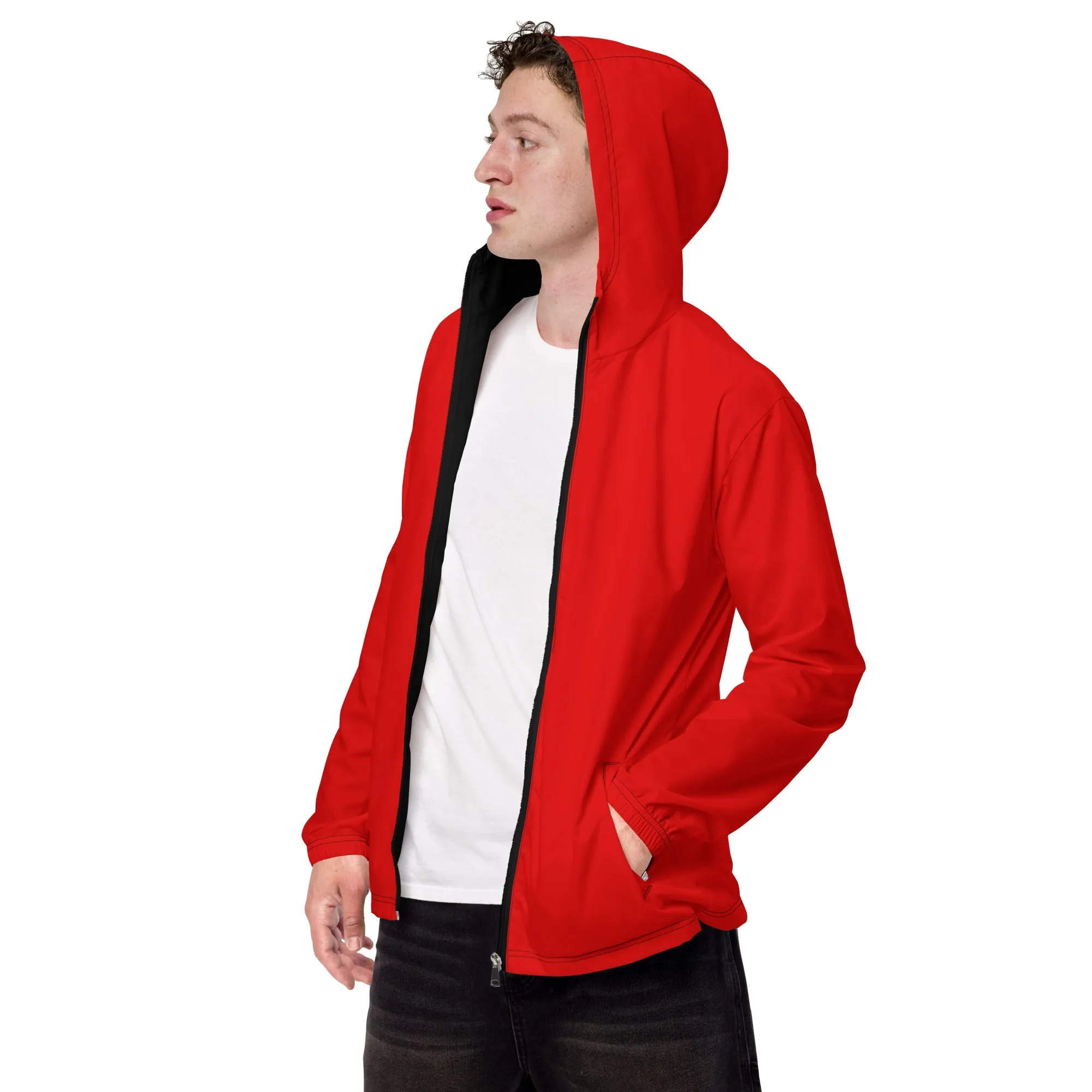 Red Men’s windbreaker