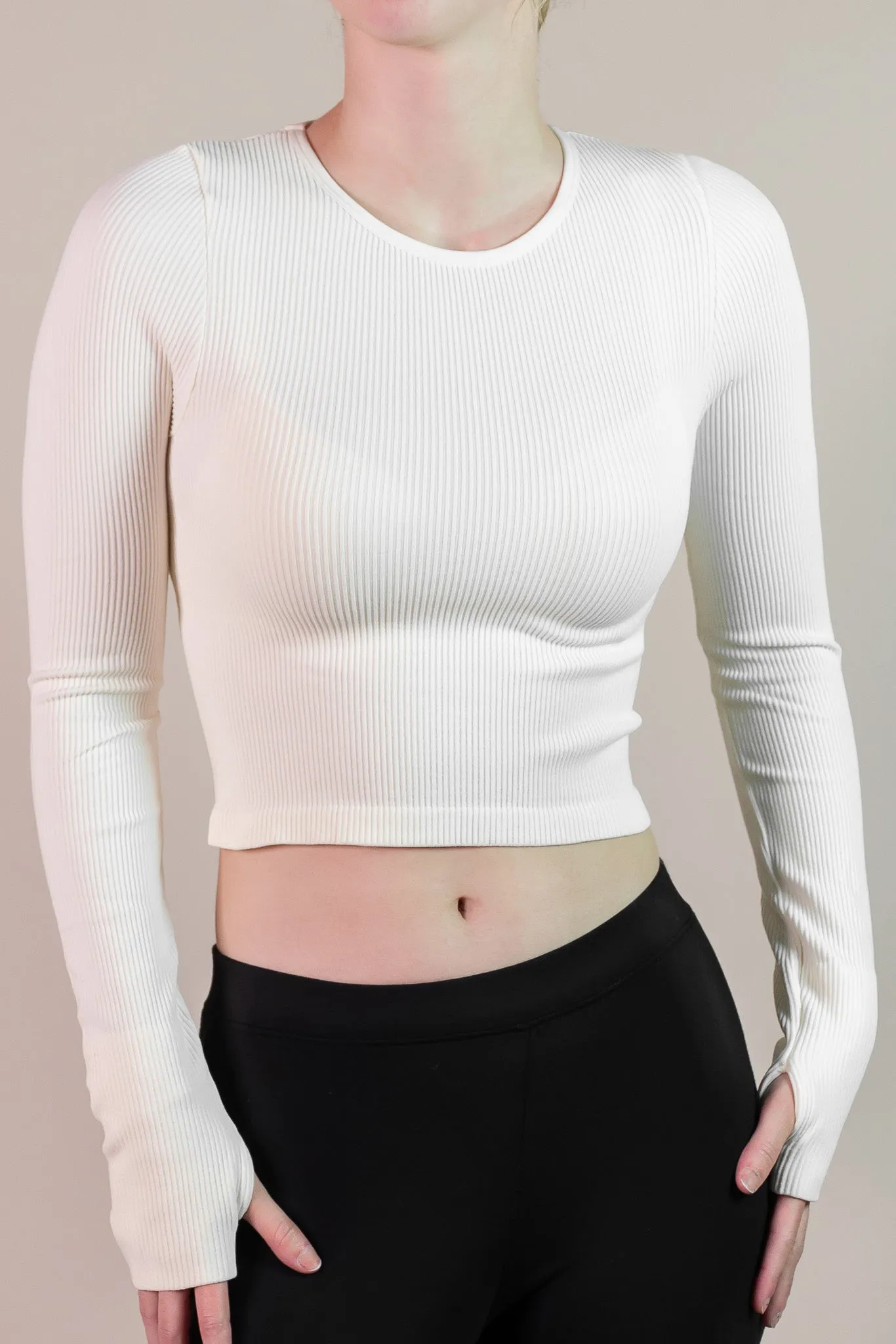 Seamless Long Sleeve Crew Neck