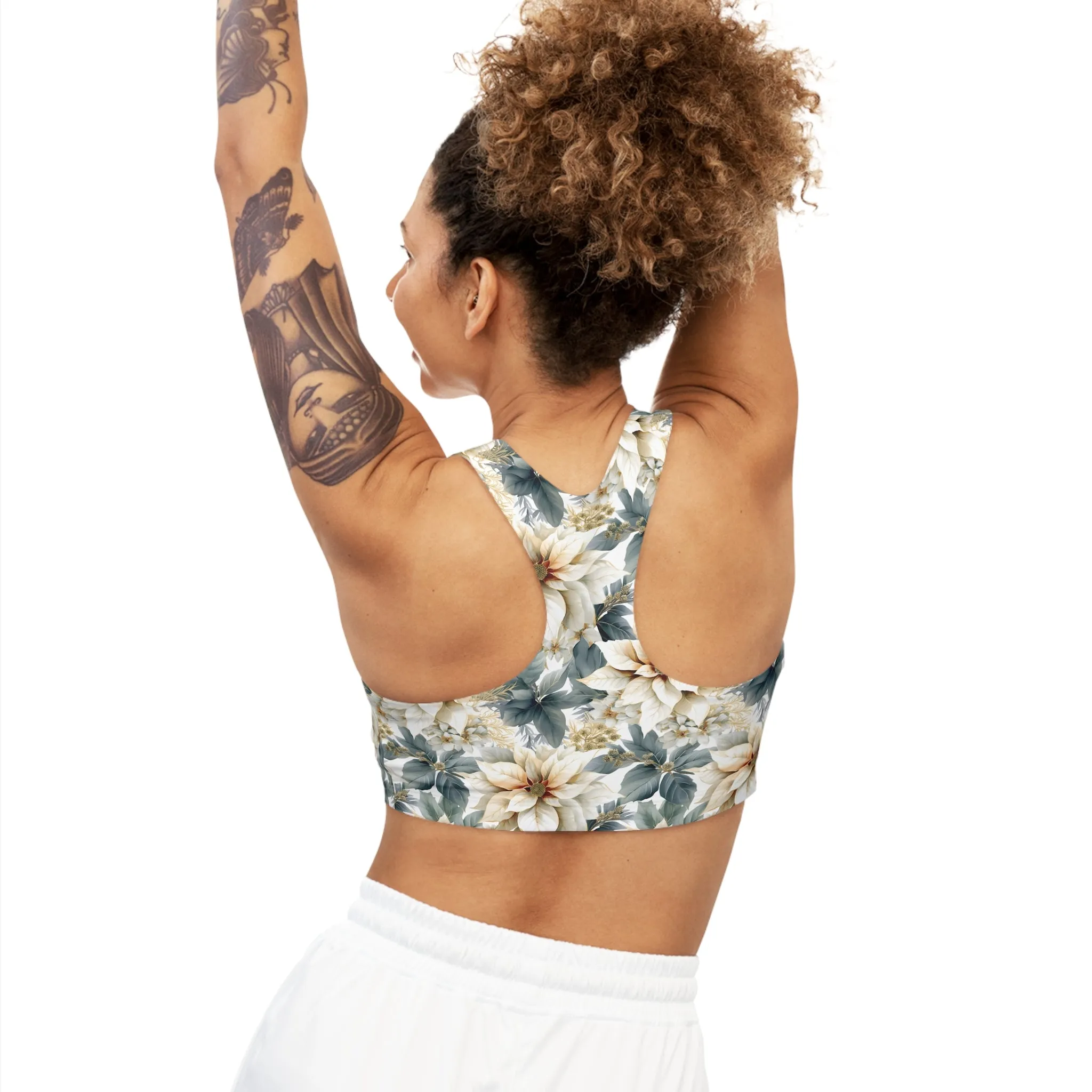 Seamless Sports Bra Poinsettia