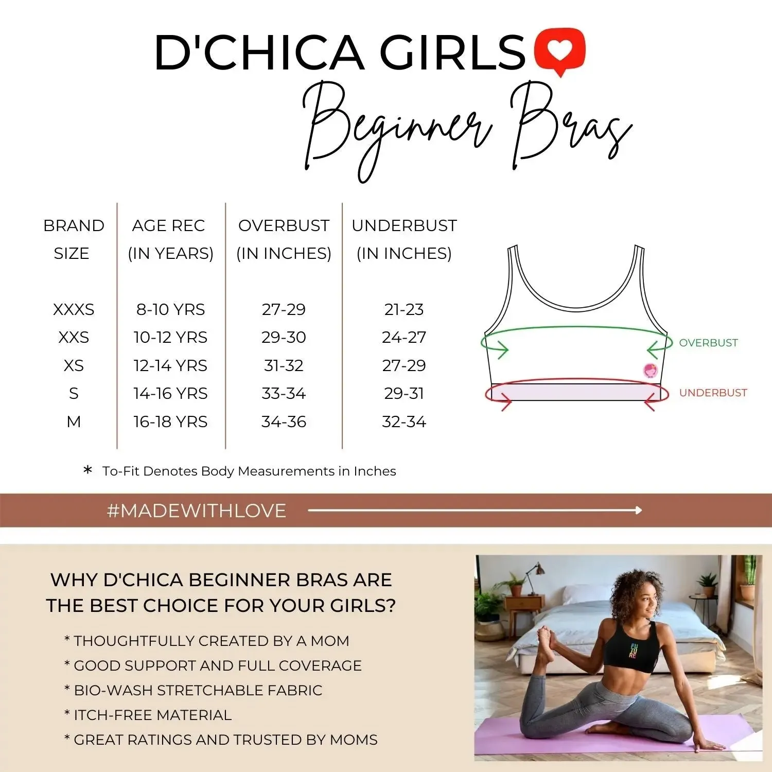 Single-layer Broad Strap Cotton Workout Bra | Non-Padded Beginner Bra | Printed & Solid Bra