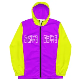 Sixty Eight 93 Logo White & Grape Gold Windbreaker