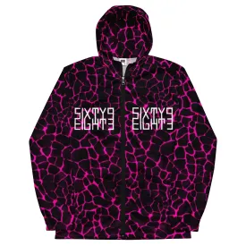 Sixty Eight 93 Logo White Boa Black & Pink Windbreaker