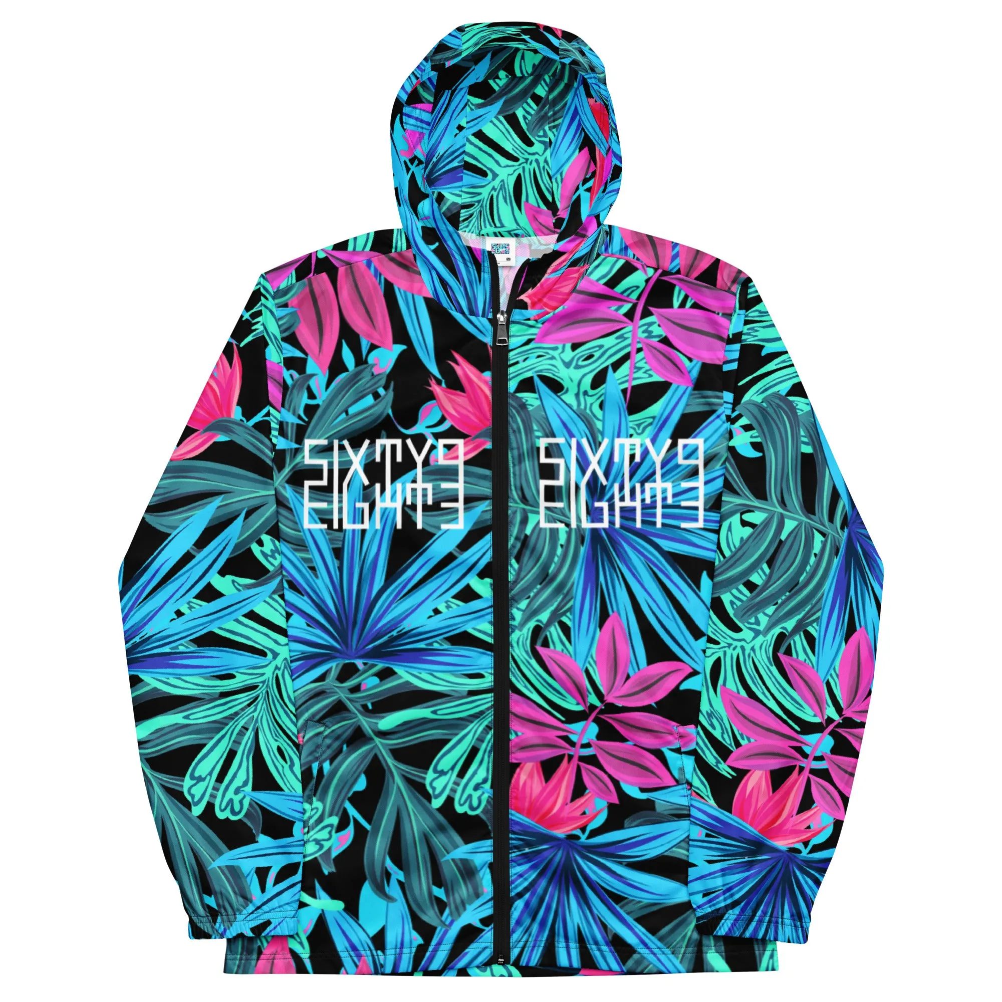 Sixty Eight 93 Logo White Tropical 1.0 Windbreaker