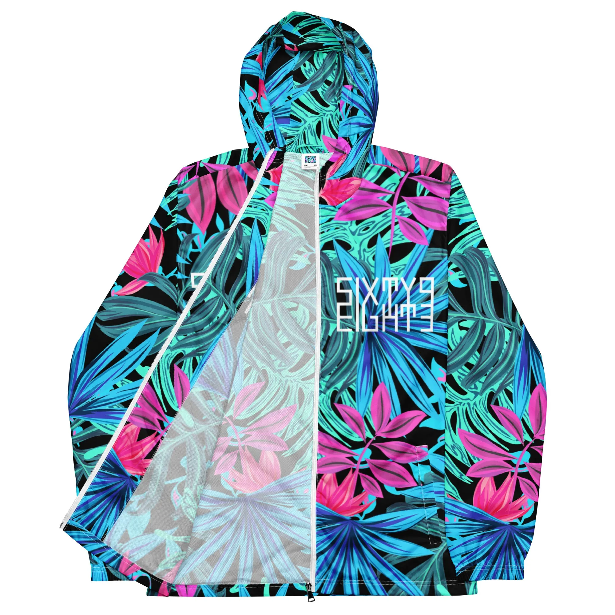 Sixty Eight 93 Logo White Tropical 1.0 Windbreaker