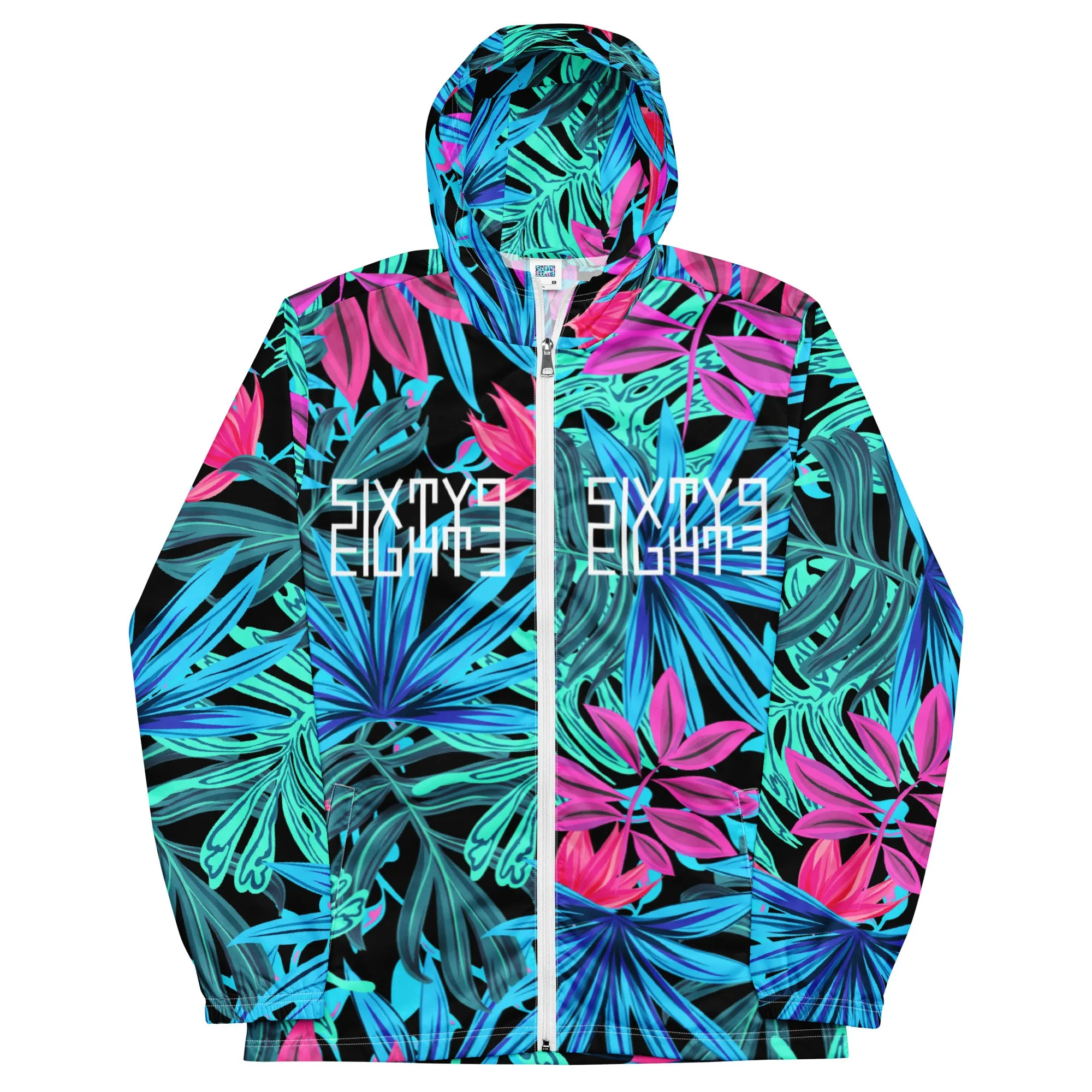 Sixty Eight 93 Logo White Tropical 1.0 Windbreaker
