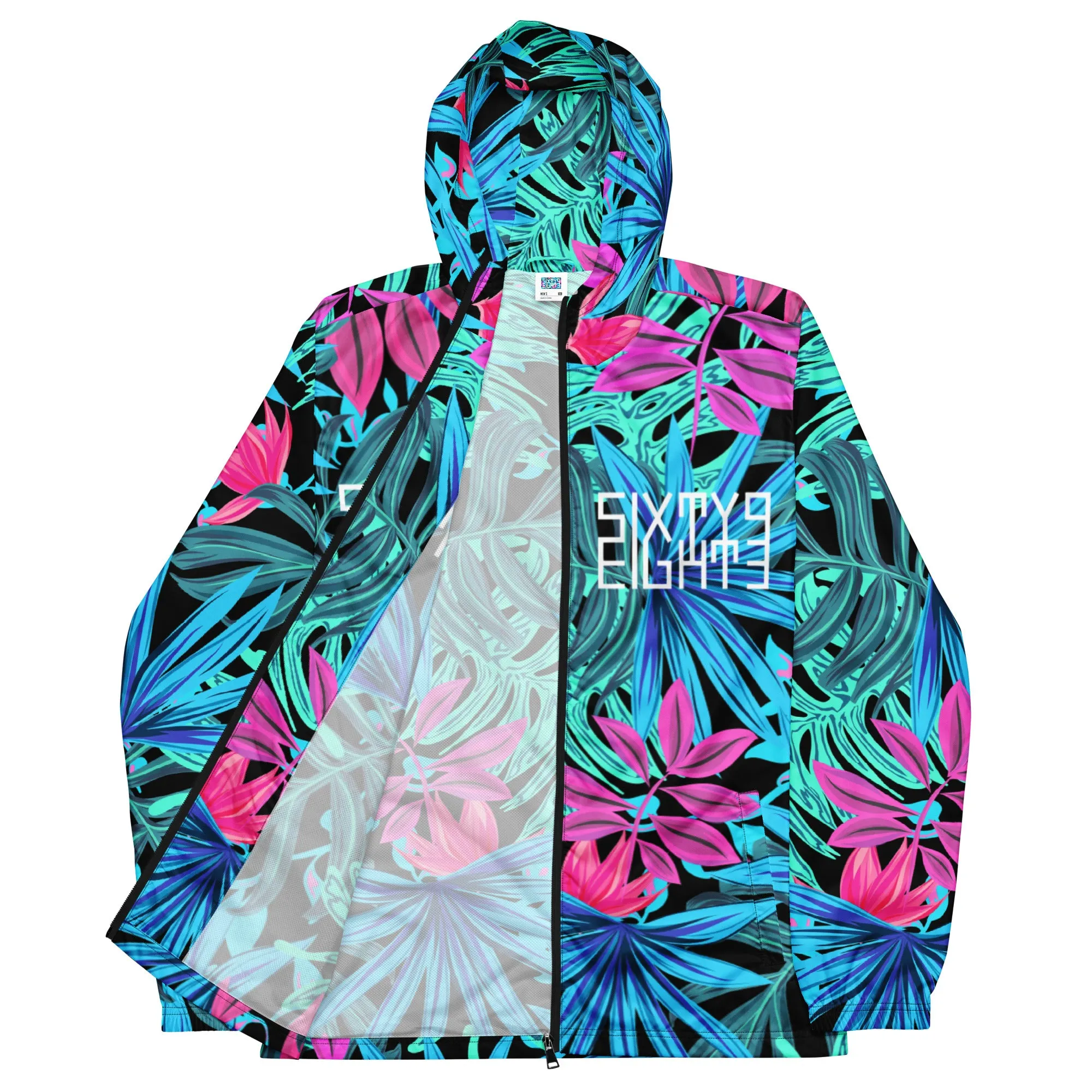 Sixty Eight 93 Logo White Tropical 1.0 Windbreaker