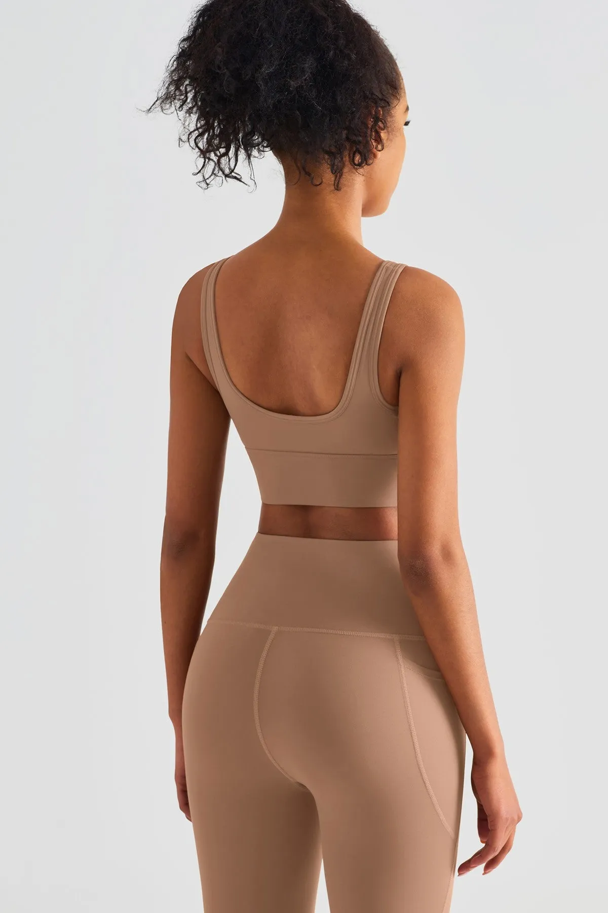 Sleek Ruched Longline Sports Bra