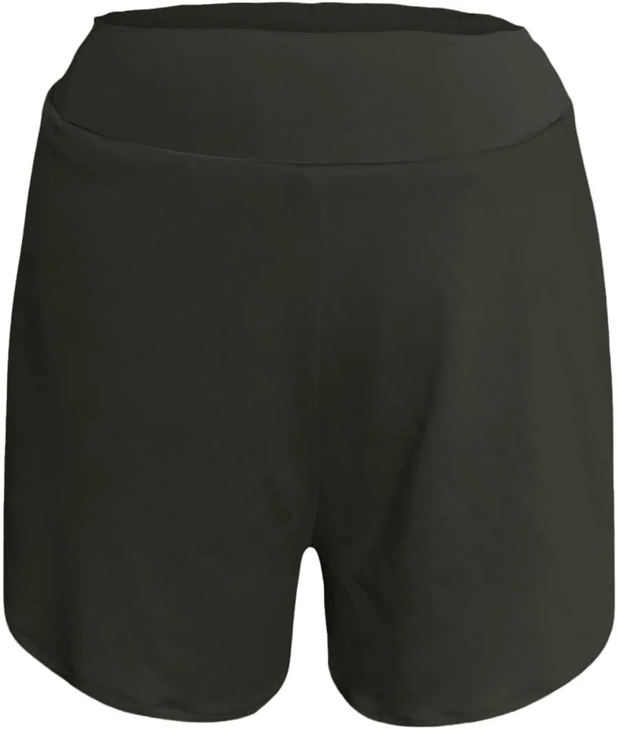 Summer Shorts for Women Trendy with Pockets High Waisted Tummy Control Athletic Shorts Spandex Compression Short Pants