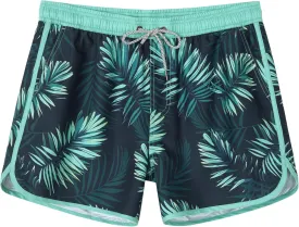 SURF CUZ Mens Swim Trunks 5" Swim Shorts Vintage Bathing Suits with Mesh Lining 80s 90s Retro Swimwear Board Shorts