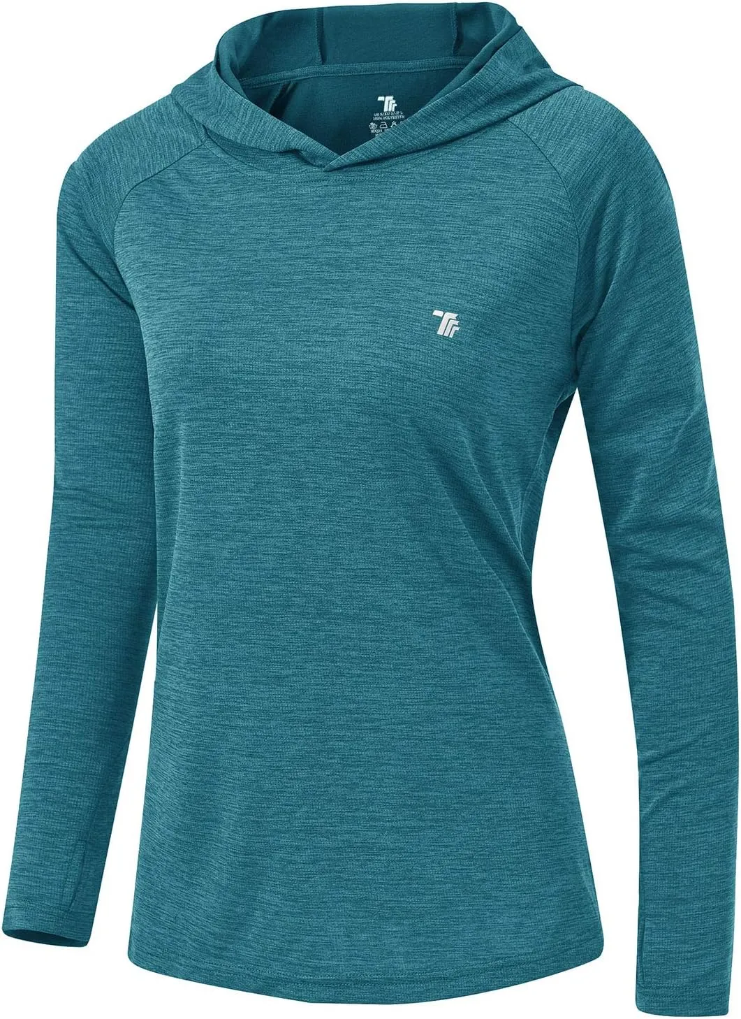 TBMPOY Womens UPF 50  Sun Protection Hoodie Shirt Long Sleeve Fishing Hiking Outdoor UV Shirt Lightweight