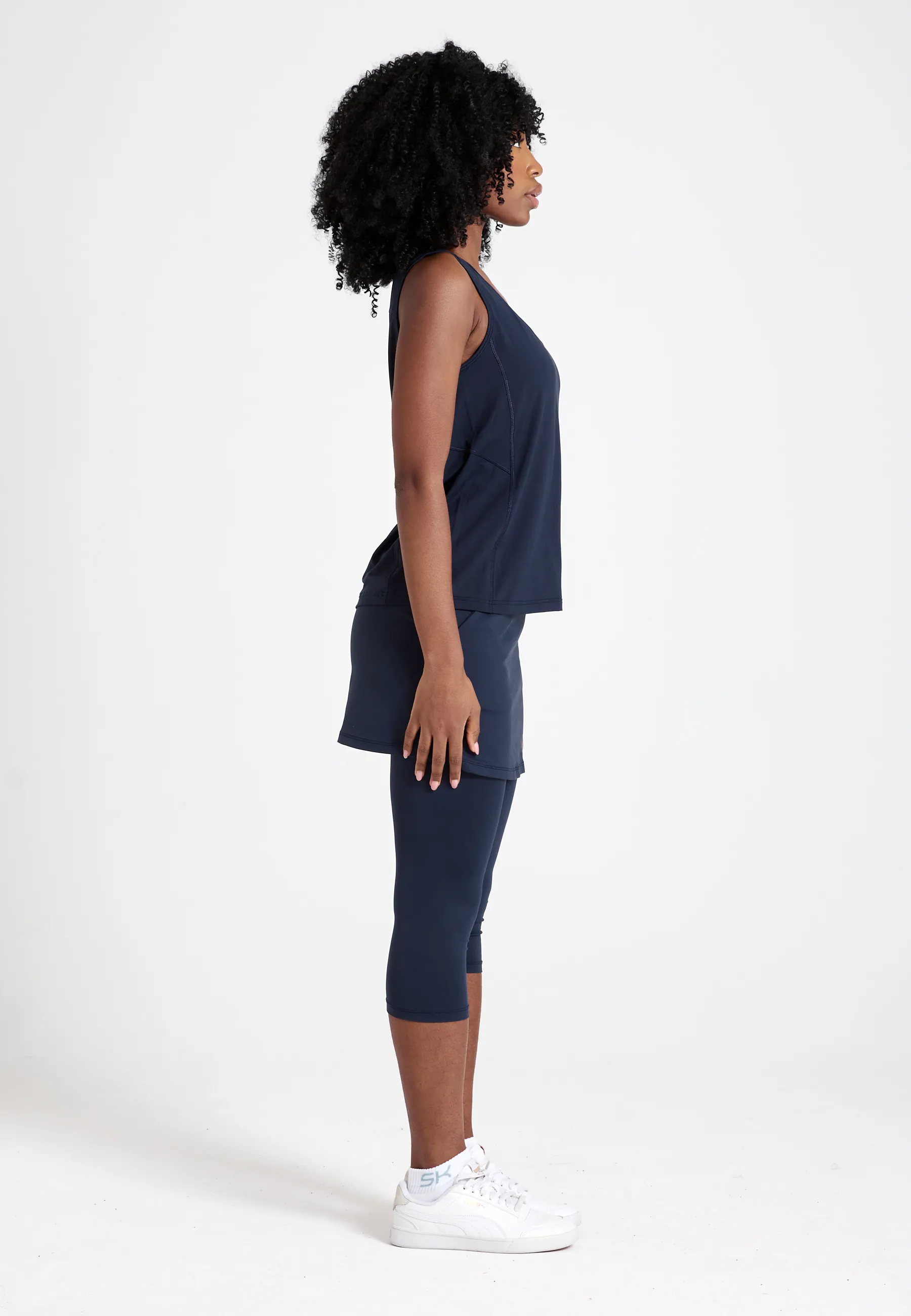 Tennis Loose Fit Tanktop Basic, navy blau