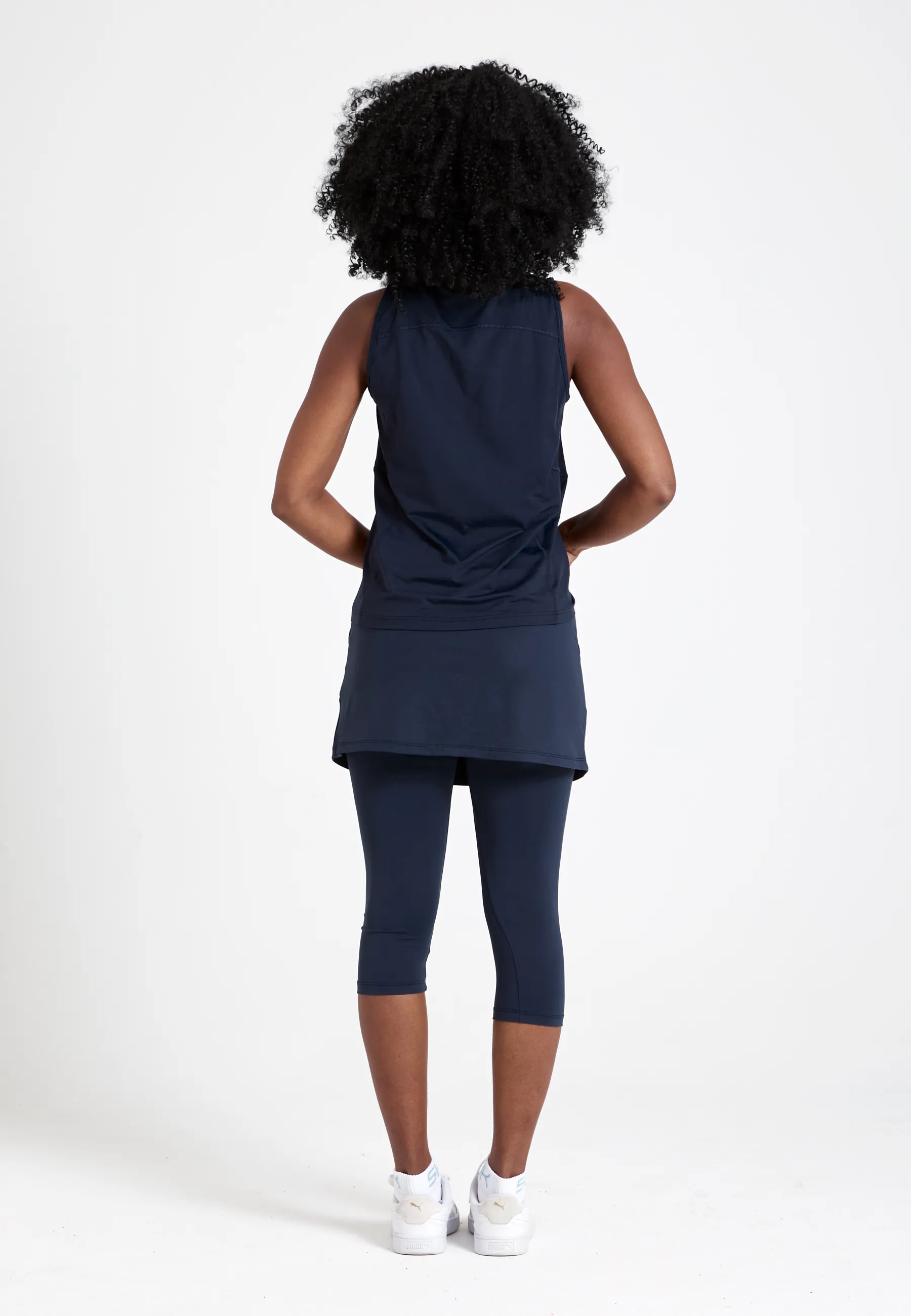 Tennis Loose Fit Tanktop Basic, navy blau