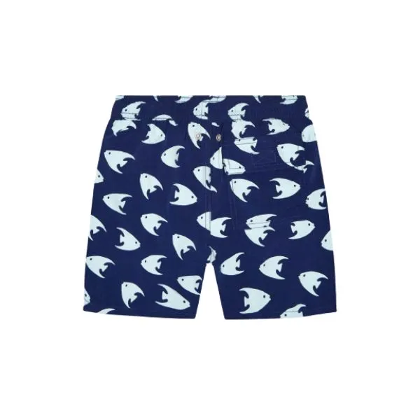 TOM & TEDDY - Boy's Shorts (Deep Blue & Angel Fish)