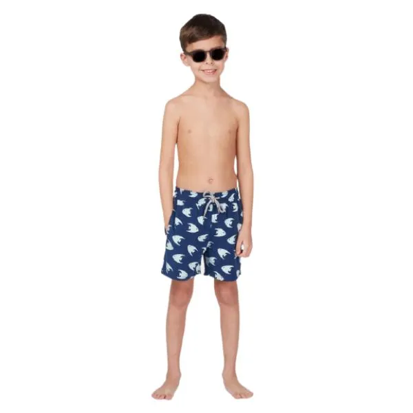 TOM & TEDDY - Boy's Shorts (Deep Blue & Angel Fish)