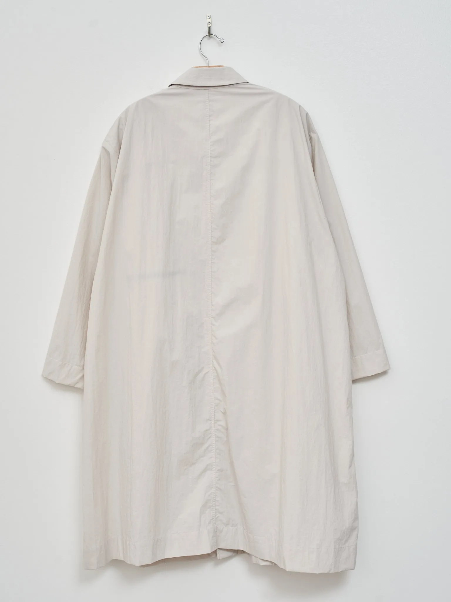 Travel Nylon Packable Coat - Warm White