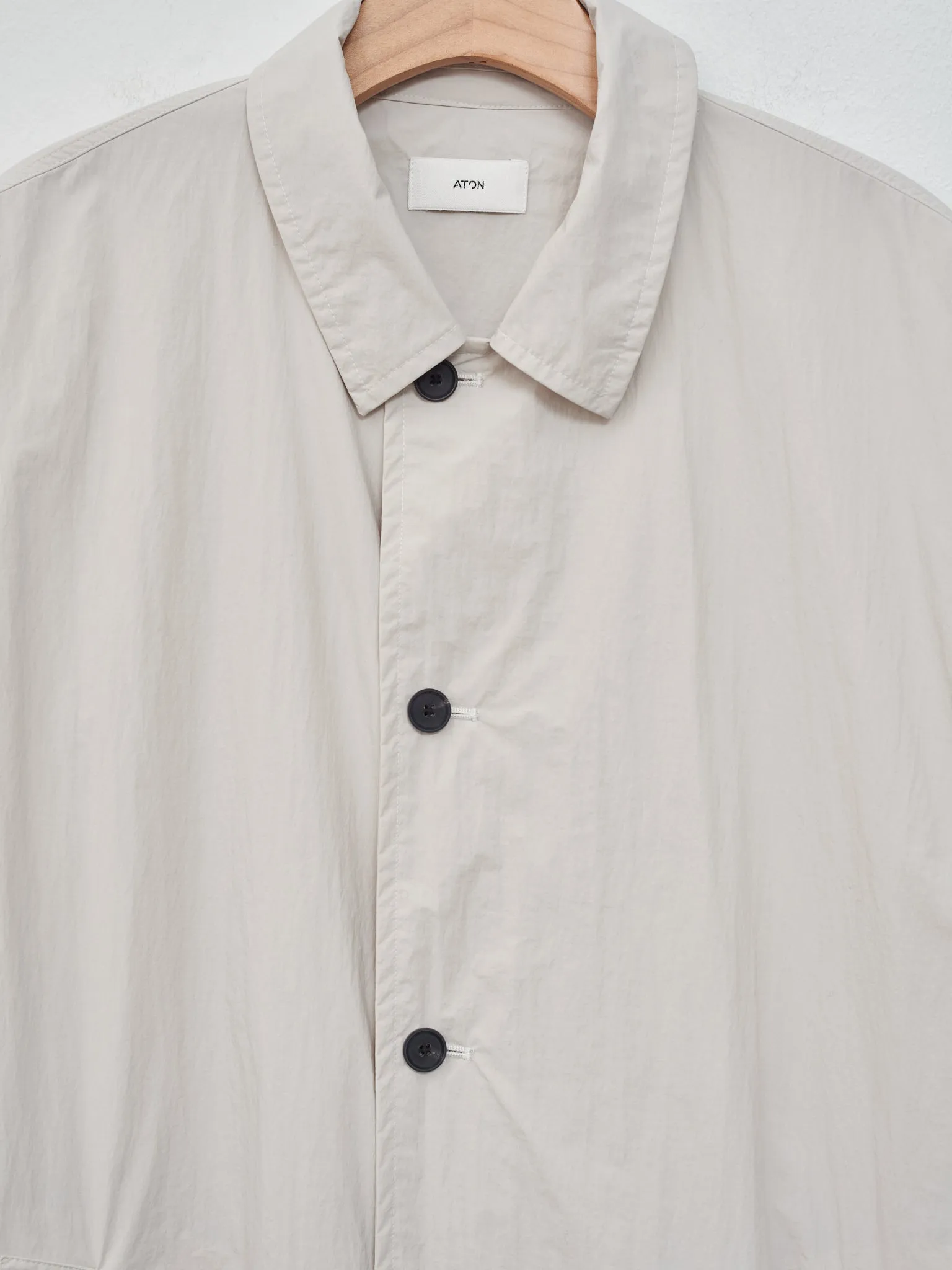 Travel Nylon Packable Coat - Warm White