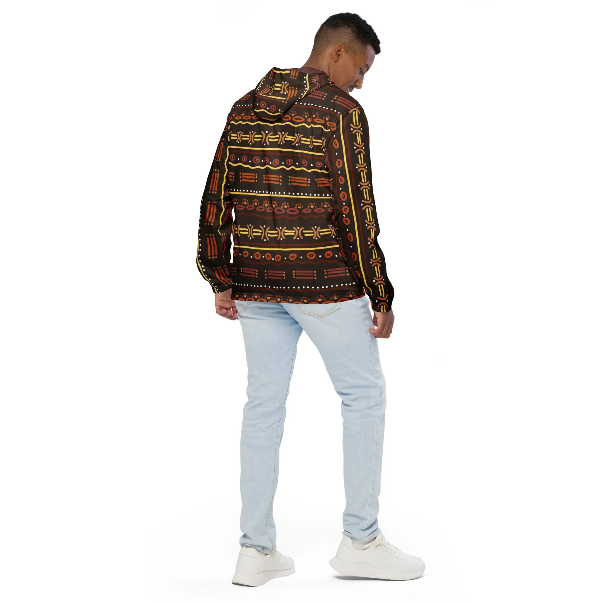 Tribal Theme Men’s windbreaker