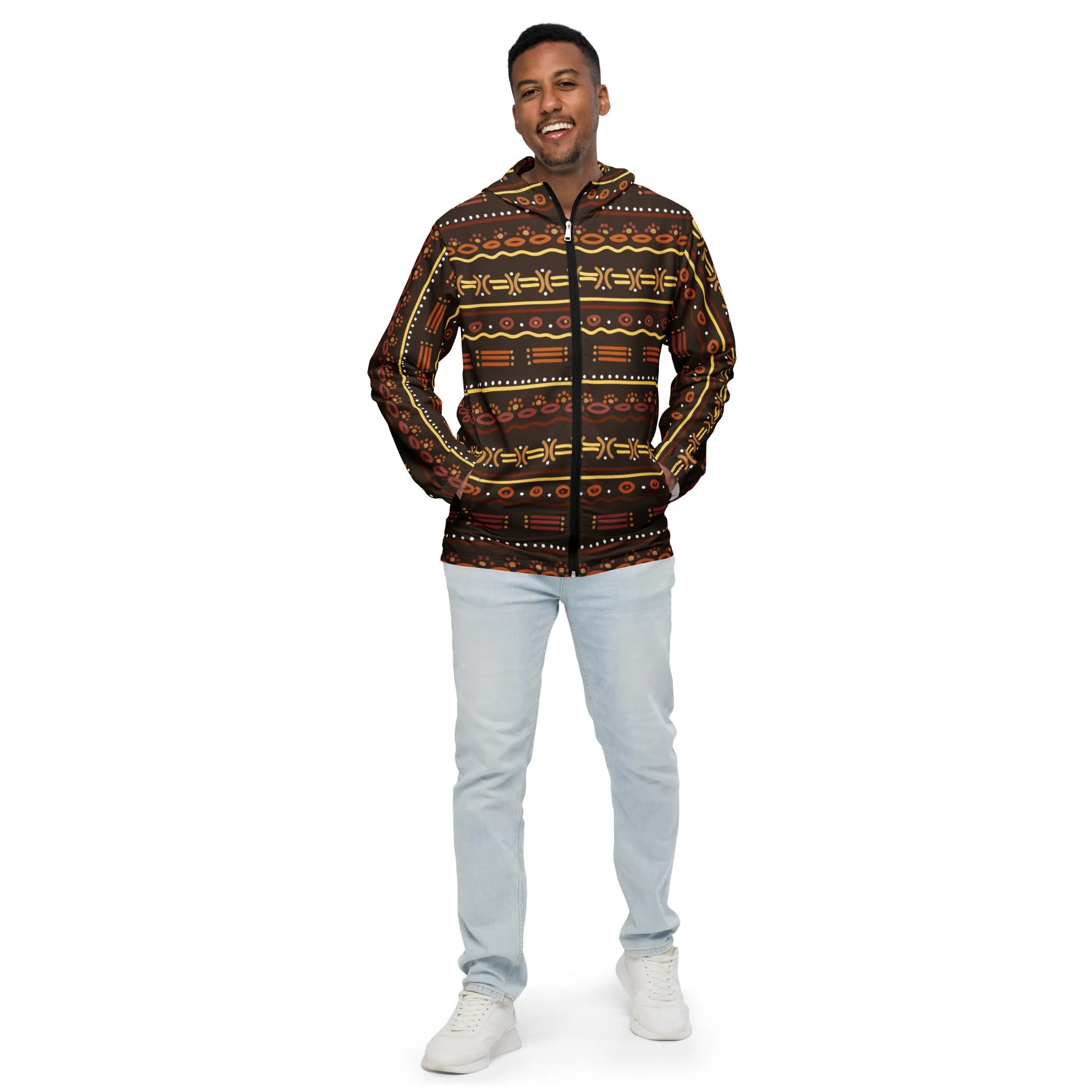 Tribal Theme Men’s windbreaker