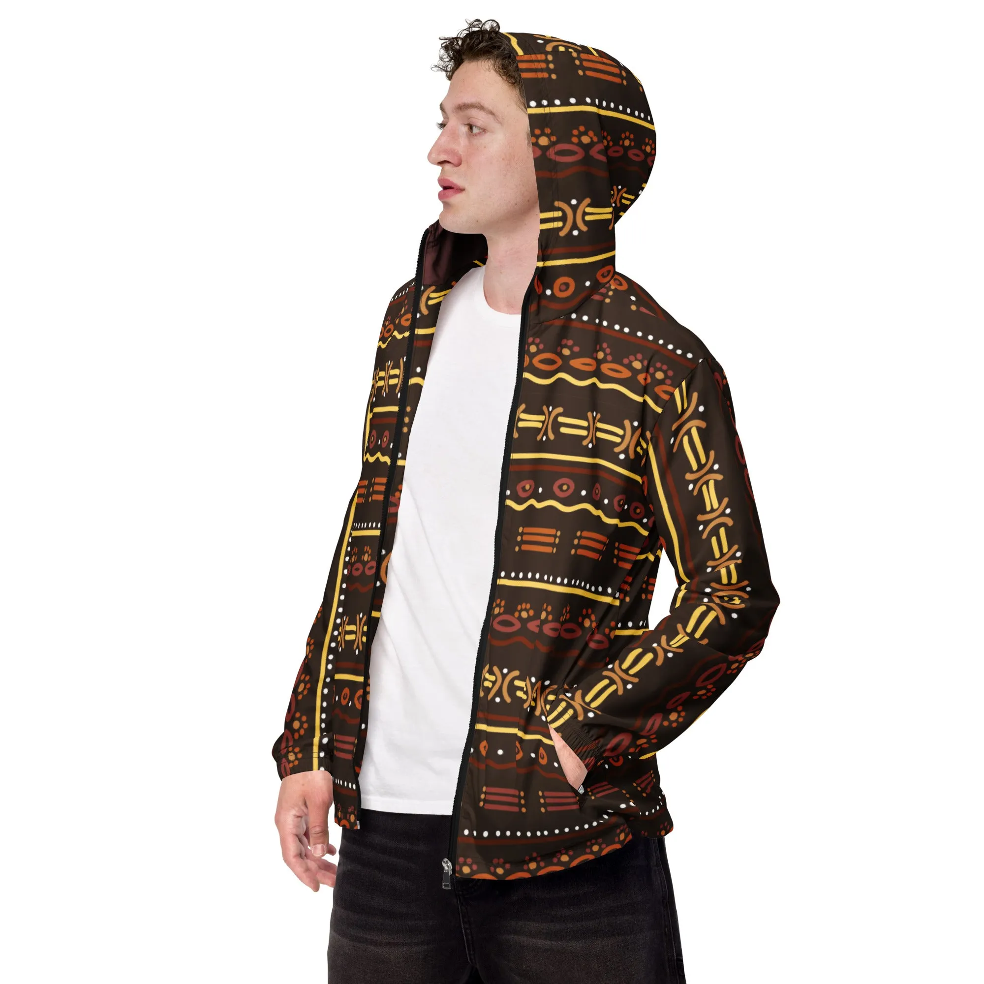 Tribal Theme Men’s windbreaker