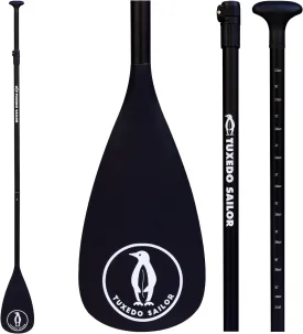 Tuxedo Sailor SUP Paddle - 3 Piece Adjustable Stand Up Paddle Board Paddle - Lightweight & Floating Paddle Board Oar - Durable and Packable, Reinforced Nylon Blades - Efficient Stroke