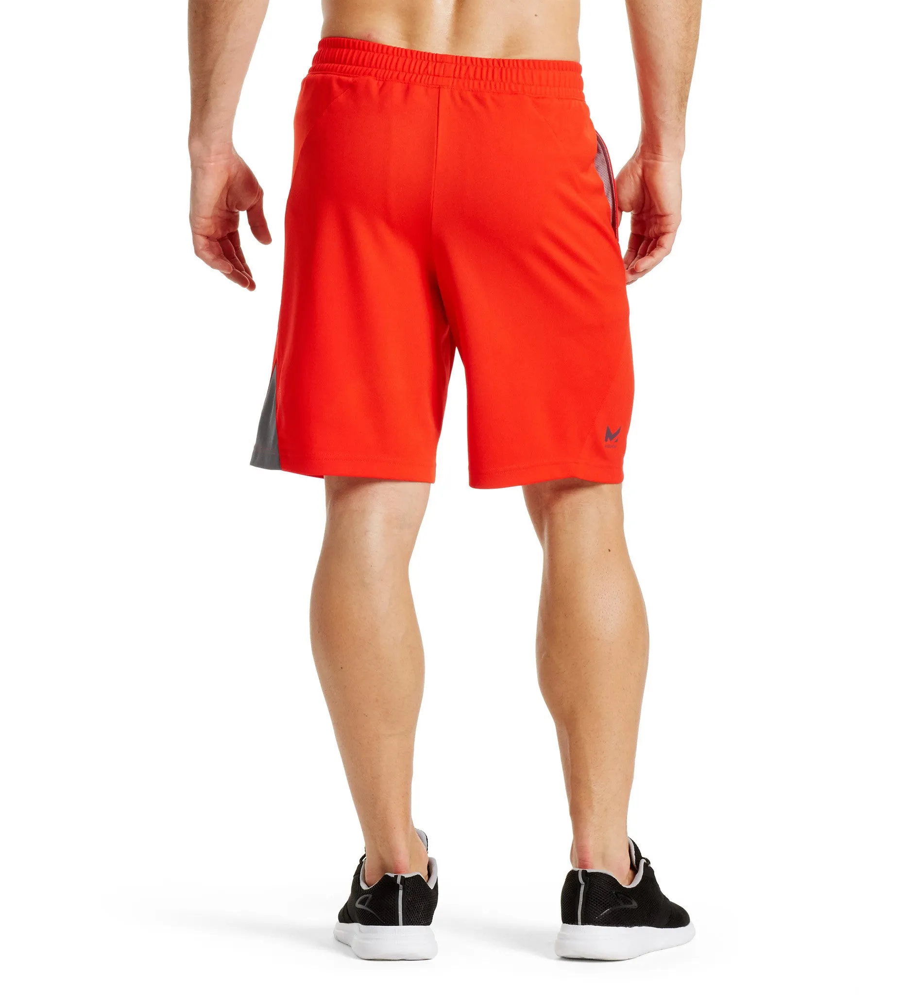 VaporActive Element 9" Training Shorts | Fiery Red / Iron Gate
