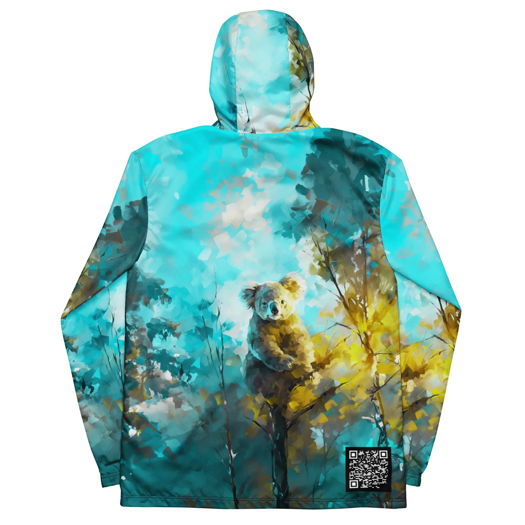 Watercolor Koala Men's All Over Print Windbreaker
