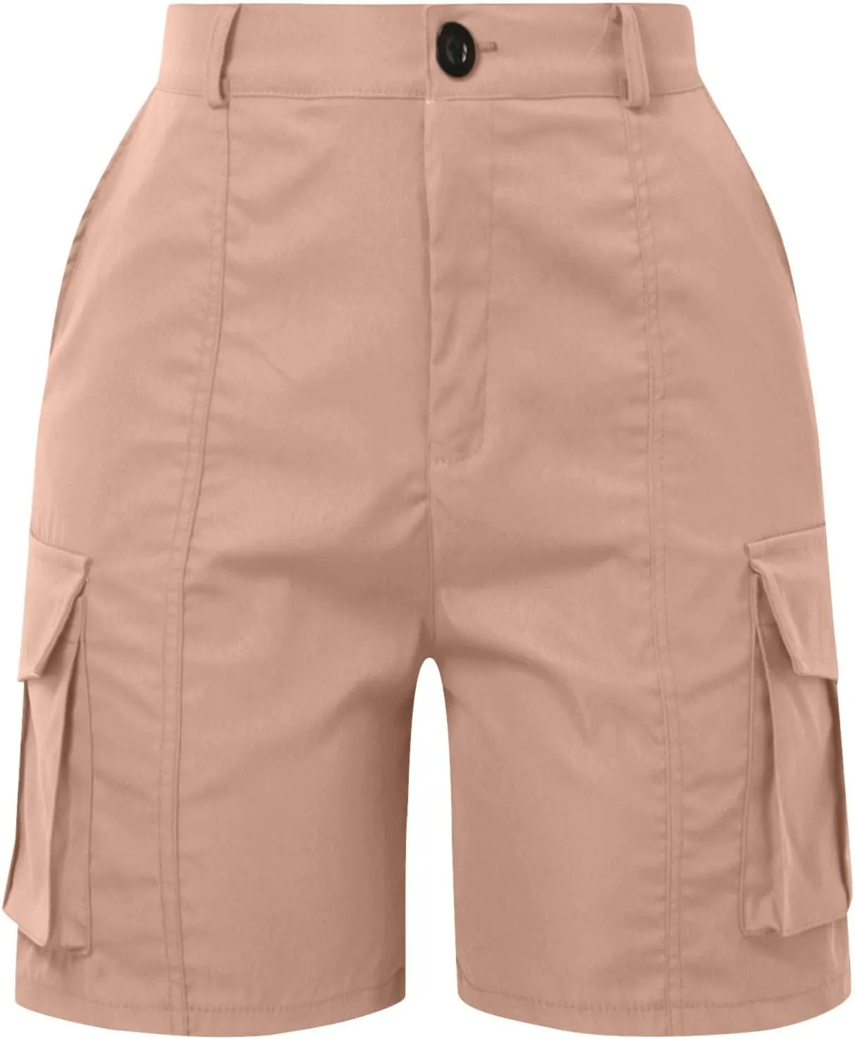 Women's Cargo Shorts High Waisted Hiking Bermuda Shorts Pull On Summer Short Pants Athletic Wear Workout Gym Clothes