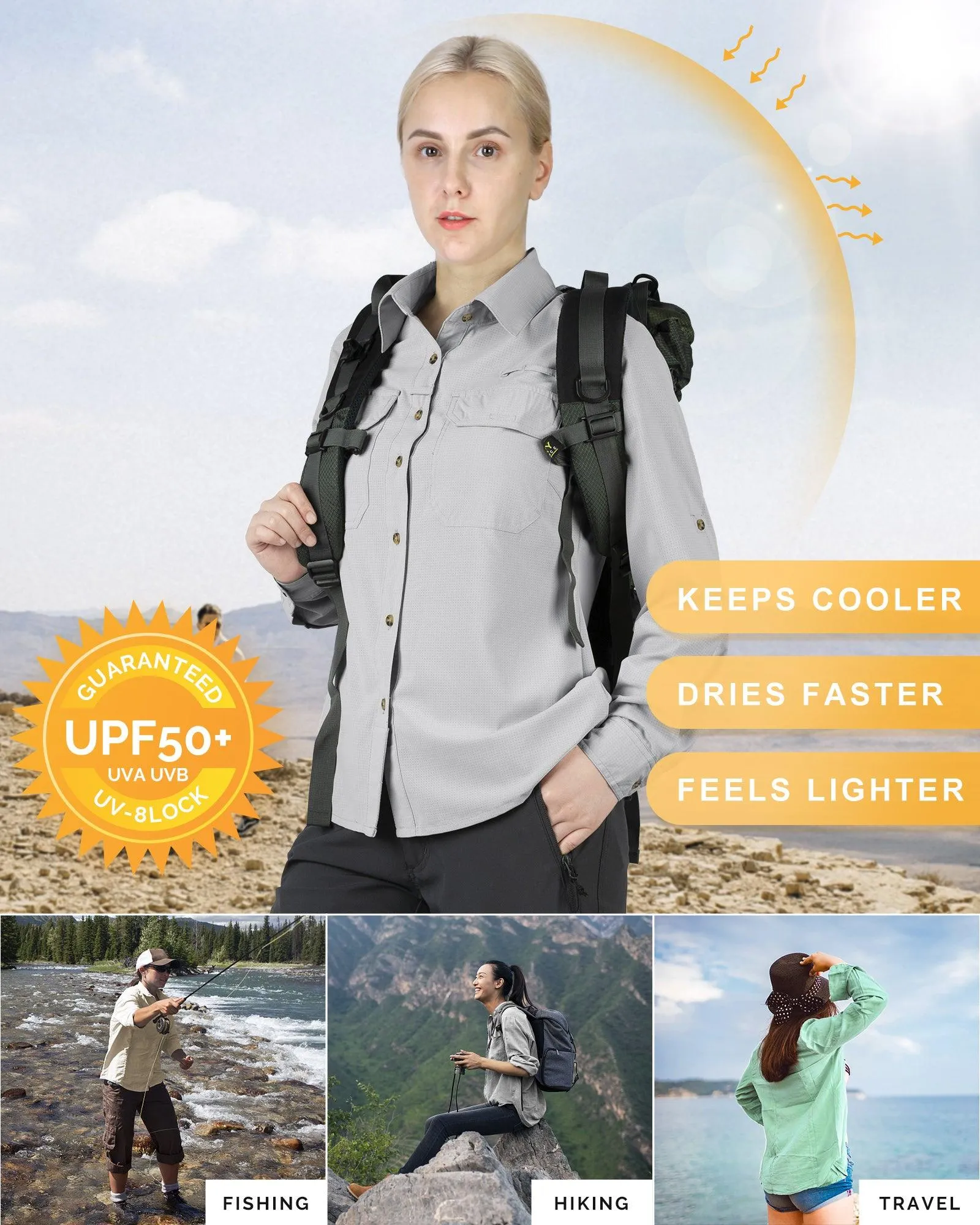 Women's Sun Protection Cooling Long Sleeve Shirt