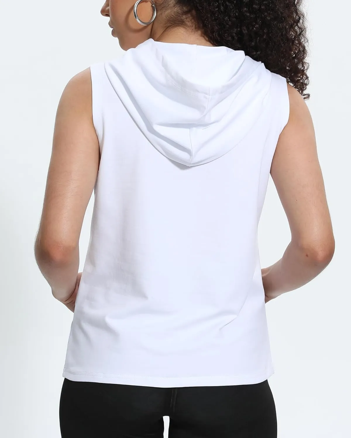 Xeoxarel Women's Sleeveless Tank Top Hoodies Vest with Pockets (S-XL)